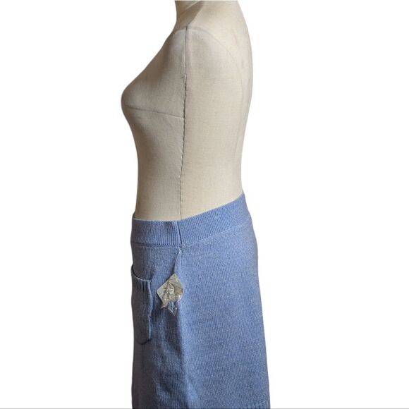 Free PeopleViola Knit Periwinkle Mini Skirt NWT - Picture 7 of 9